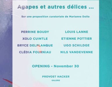 Agapes et autres délices, exposition collective Galerie Provost Hacker